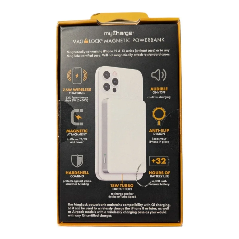 C4. MyCharge Maglock Magenetic 6000mAh Power Bank For iPhone 12 And Recent Model